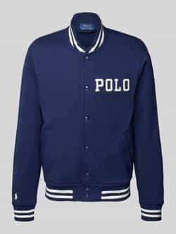 Polo Ralph Lauren Collegejack met labelstitching en steekzakken