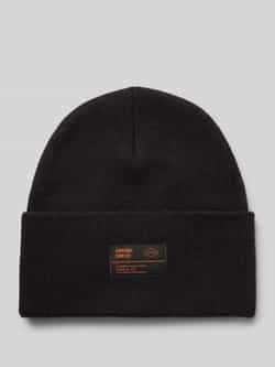 Superdry Beanie met labelpatch model 'WORKWEAR'