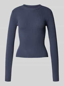 Pieces Slim fit gebreide pullover van viscosemix model 'MIRA'