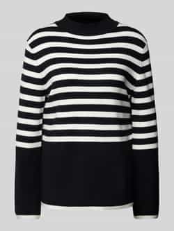 S.Oliver BLACK LABEL Comfort fit gebreide pullover van viscosemix met ronde hals