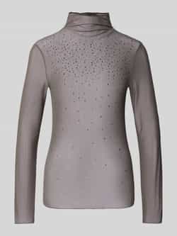 Marc Cain Shirt met lange mouwen van transparant materiaal