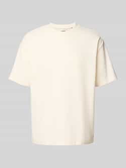 MCNEAL T-shirt met geribde ronde hals