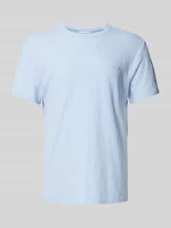 Calvin Klein Lichtblauw Katoen Linnen T-Shirt Blue Heren