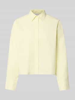 Boxy fit blouse met verborgen knoopsluiting model 'BLAIRE'