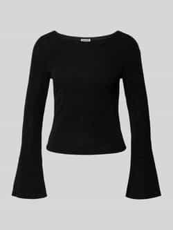 Noisy May Shirt met lange mouwen en ronde hals model 'GILLY'