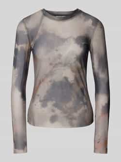 Jake*s Casual Longsleeve met ronde hals