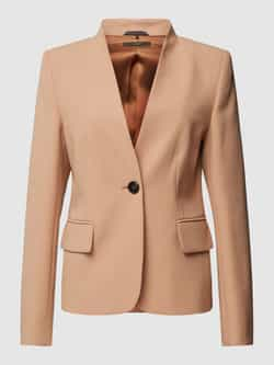 Windsor Getailleerde Viscose Crêpe Blazer Brown Dames