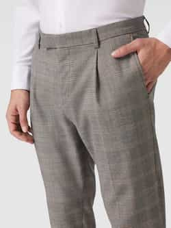 CINQUE Slim fit pantalon met glencheck-motief model 'Salto'