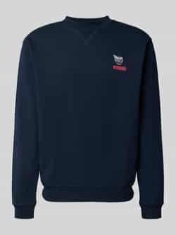 WOODBIRD Sweatshirt met labelprint model 'Cane'