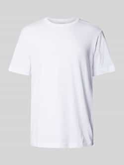 Tom Tailor Regular fit T-shirt van puur katoen met rubberen logoprint