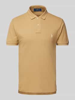 Ralph Lauren Beige Katoenen Polo Shirt met Iconische Pony Borduursel Beige Heren