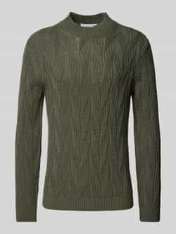 Selected Homme Oversized gebreide pullover met ribboorden model 'CARIS'