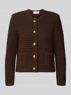 Bash Gebreid jack met steekzakken model 'GASPARD'
