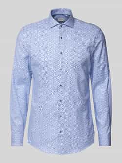 Eterna Slim fit zakelijk overhemd met kentkraag