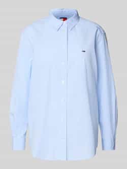 Tommy Jeans Comfort fit blouse met lange mouwen van katoen