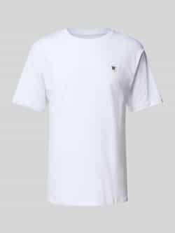 Wood T-shirt met logobadge model 'Ace'