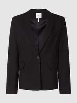 S.Oliver BLACK LABEL Blazer van pure viscose met reverskraag