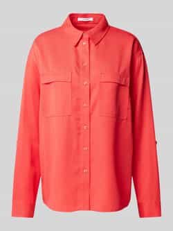 Opus Regular fit overhemdblouse met paspelzakken op de borst model 'Falensa'