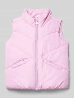 S.Oliver bodywarmer roze Meisjes Polyester Opstaande kraag Effen 104