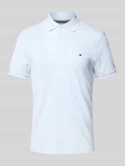 TOMMY HILFIGER Heren Polo's & T-shirts Linen Pique Reg Polo Lichtblauw