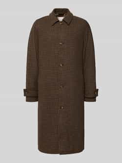 Forét Lange jas van wol met mouwtrensjes model 'PINE'