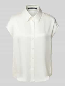 LUISA CERANO Regular fit blouse van zijde met kapmouwen