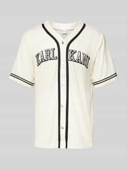 Karl Kani College Baseballshirt men Jersey's beige Maat XL Kleding