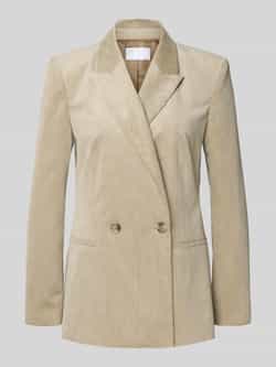 Jake*s Collection Regular fit blazer in ribcordlook met dubbele knoopsluiting