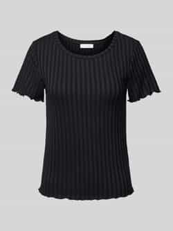 Rich & Royal Shirt met korte mouwen Met golvende zoom aan romp en mouwen