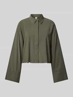 Only Relaxed fit overhemdblouse van viscosemix model 'LARIS'
