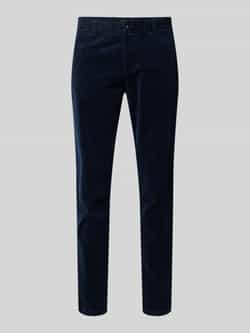 GABBA Regular fit corduroy broek met knoopsluiting model 'MONZA'