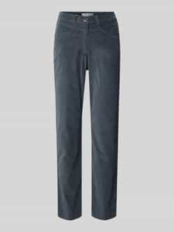 Raphaela By Brax Super slim fit broek van fijn corduroy model 'Laura'