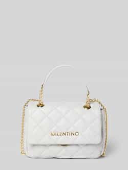 Valentino by Mario Valentino Grijze Schoudertas met Ketting en Clip Sluiting Gray Dames