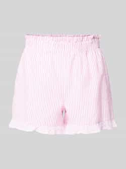 A-view Relaxed fit korte broek met volantzoom model 'Salvador'