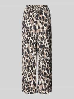 Vila Wide leg stoffen broek met elastische band model 'JOSA'