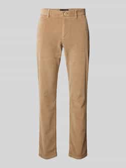 JOOP! JEANS Modern fit corduroy broek met riemlussen model 'Matthew'