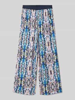 s.Oliver RED LABEL Wijde broek van gesatineerde viscose