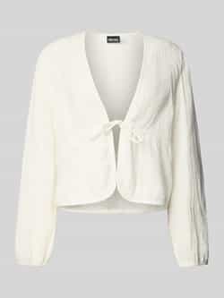 Pieces Regular fit blouse met lange mouwen van katoen model 'SASTINA'
