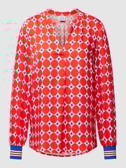 Emily Van den Bergh Blouse van viscose met all-over motief