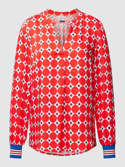 Emily Van den Bergh Blouse van viscose met all-over motief