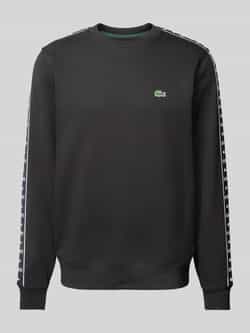 Lacoste Heren Sweatshirt met Logobanden Black Heren
