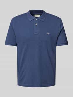 Gant Regular fit poloshirt met labelstitching