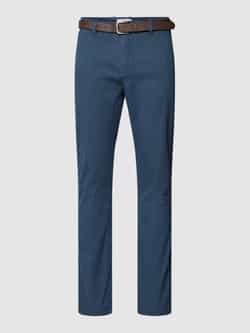 Lindbergh Regular fit chino met structuurmotief