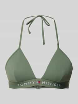 Tommy Hilfiger voorgevormde triangel bikinitop olijfgroen