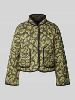 Marc Cain Regular fit gewatteerd jack met opstaande kraag