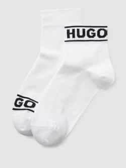 HUGO Sokken met labelprint in een set van 2 paar