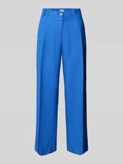 BRAX Straight leg linnen broek met verkort model