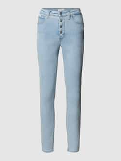 Calvin Klein Skinny fit jeans HIGH RISE SUPER SKINNY ANKLE in een klassiek 5-pocketsmodel