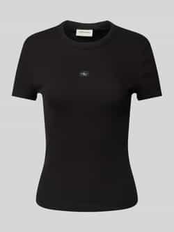 Calvin Klein Jeans T-shirt Korte Mouw WOVEN LABEL RIB J20J225245