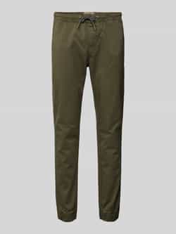 Blend Stoffen broek met elastische band model 'NIMBU'